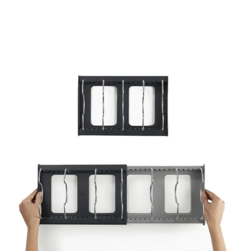 Adjustable Expandable Kitchen Drawer Organizer for Pots, Pans, Lids and Baking Trays