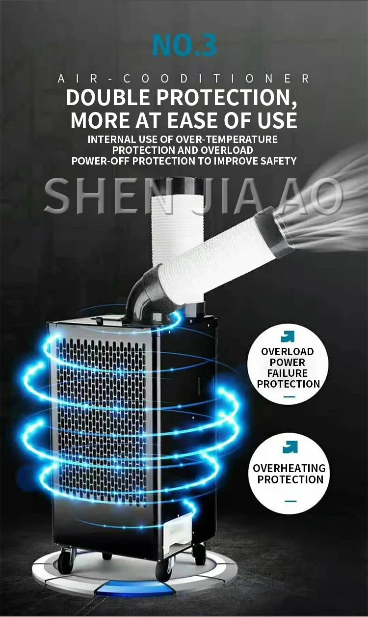 Industrial Air Conditioner Mobile Mobile Air Conditioner Workshop Kitchen Multi-purpose Air Cooler Fast Cooling
