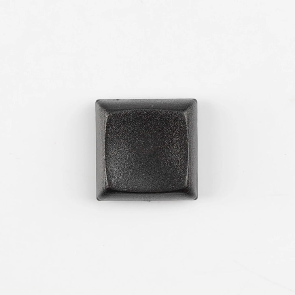 YMDK Square Round 1u Low Profile Blank Black White Keycaps PBT Material DIY for 1350 Switches Mechanical Keyboard