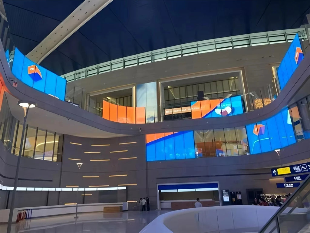 P6 Flexible Transparent Film Screen High Brightness LED Display for Shopping Mall Exhibition