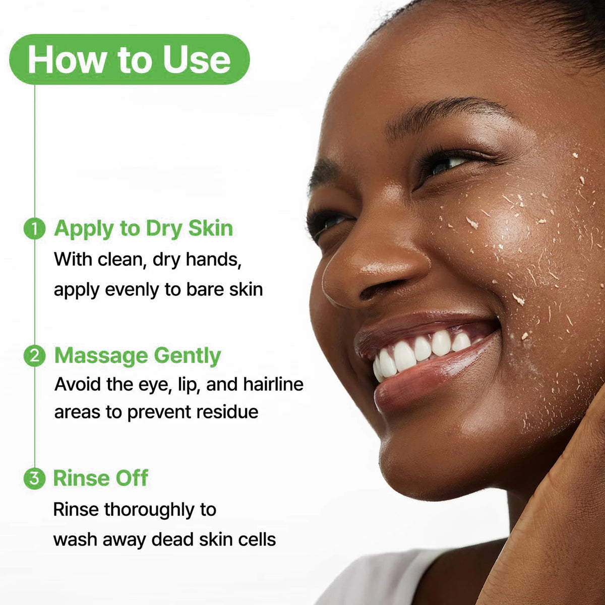 Gentle Exfoliator Dead Smooth Skin Care Product Deep Clean Scrub Improve Facial Texture Appearance Mandelic Acid Clean Scrub Gel