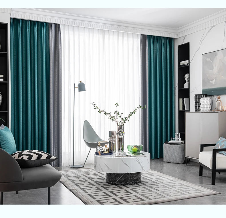 2025 Modern Light Luxury Fully Insulated Blackout Curtain Simple Sunscreen Bedroom Bay Window Curtains Soundproof Study Drapes
