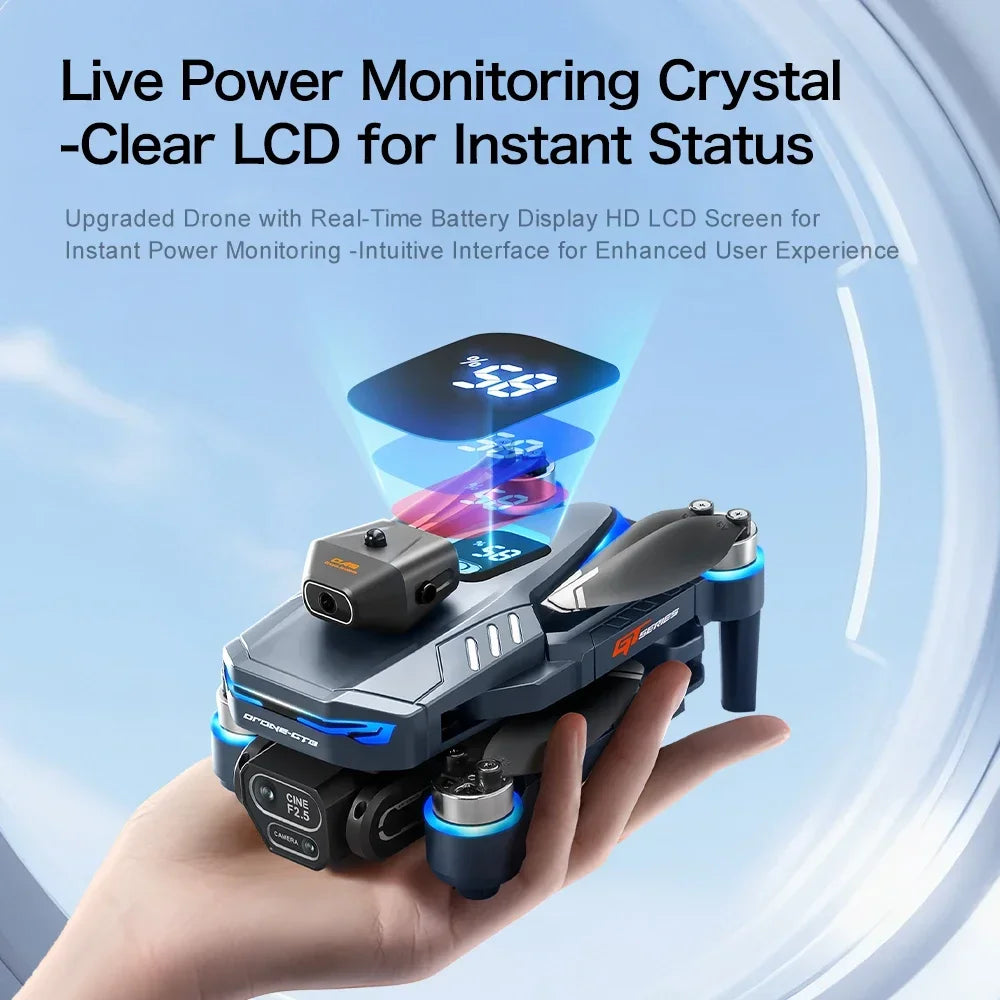 Original GT8 Drone GPS 8K Professional 4K HD Camera 5G Brushless Motor Aerial Photography Optical Flow with screen RC Quadcopter