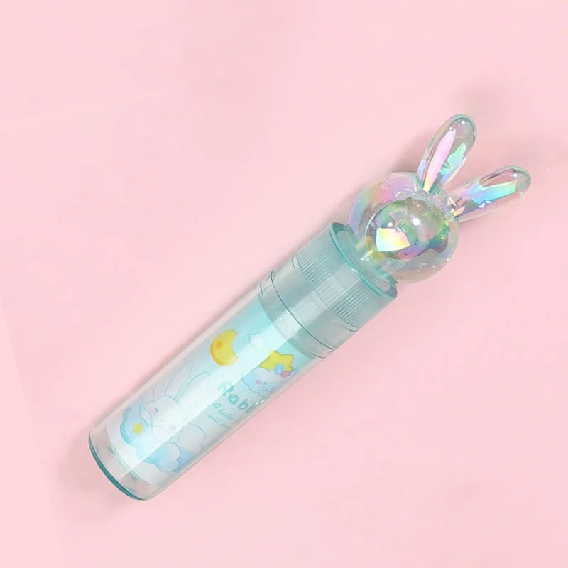 1 Piece Cute Kawaii Crystal Rabbit Lipstick Rubber Stationery School Office Supply Creative Novelty Pencil Eraser Novelty Pretty
