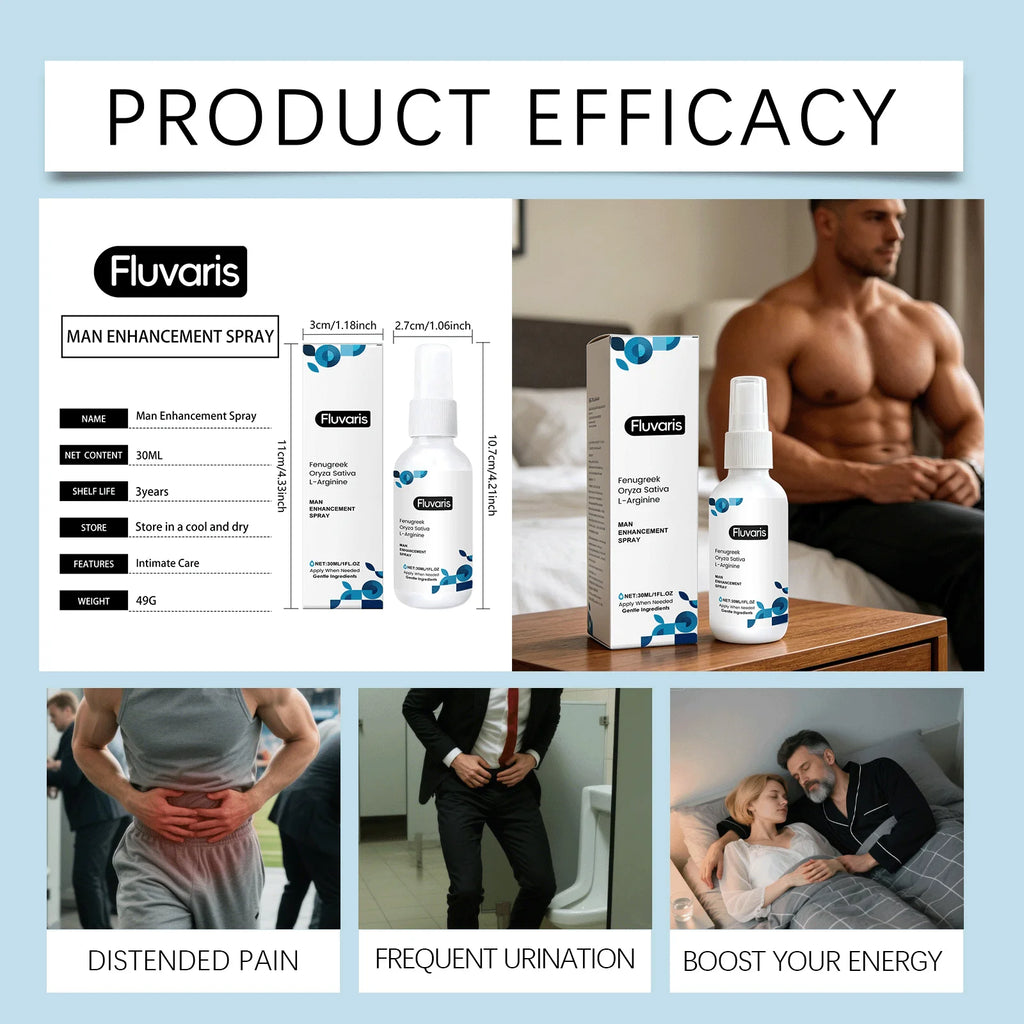 Men Enhancement Spray Male Private Area Care Extending Endurance Anti Premature Ejaculation Long-Lasting Support Men Body Care