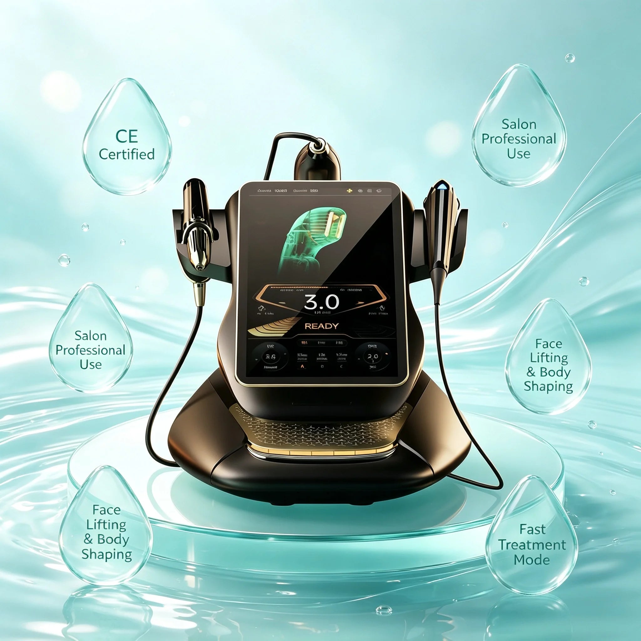 360MAX 25D HiFU Non Invasive 3 In 1 Machine Facial Slimming Anti Aging Body Firming Professional Beauty Treatment Device
