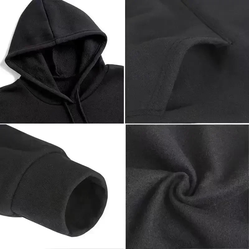 Men's Clothing Pullover Hoodies Sets 2Pcs Autumn Winter Sport Casual Fashion Men's Warm Sweatpants Suit Loose Street Male Outfit