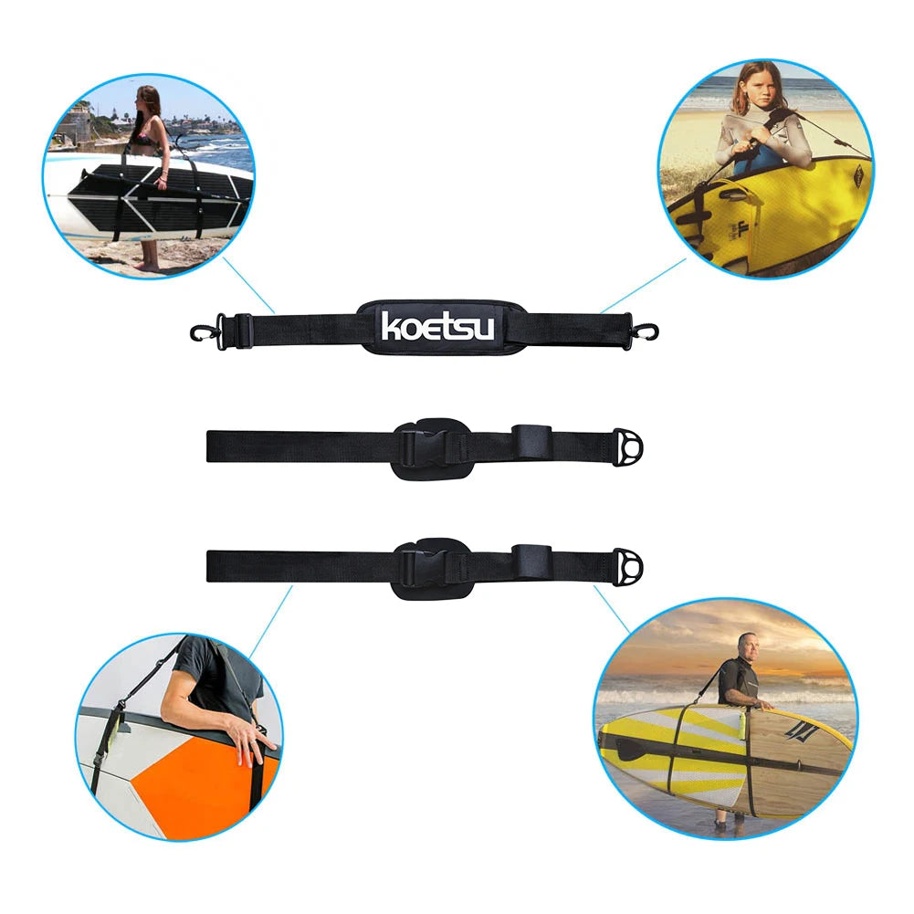 Surfboard Shoulder Strap Adjustable Stand Up Surf Paddle Board Strap Sups Board Carrier Accessories Portable Paddle Board Sling