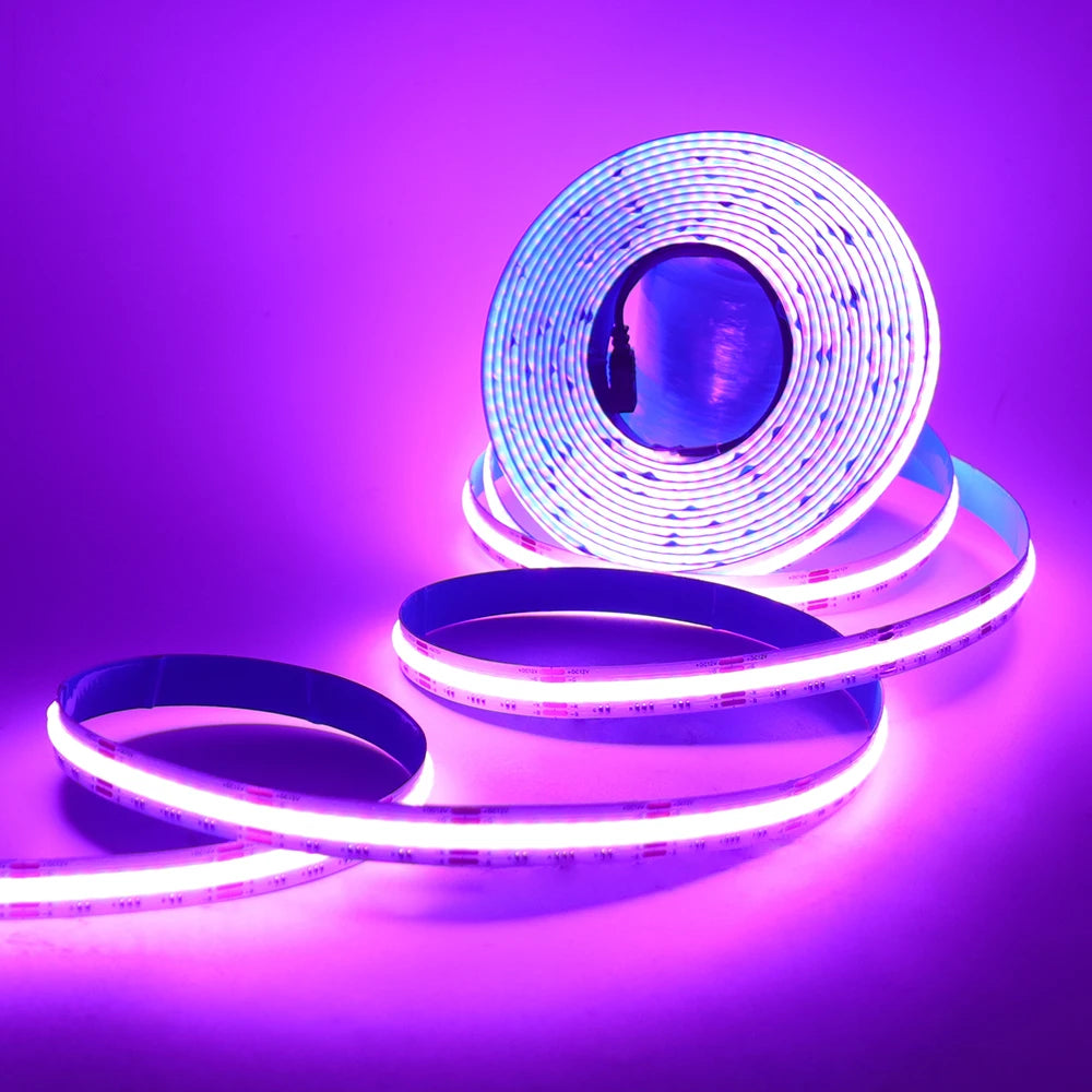 IP67 Waterproof IP21 RGB COB LED Strip DC 12V 24V 576 840LEDs/M TV BackLight Home Decoration Led Tape Diode Flexible Ribbon