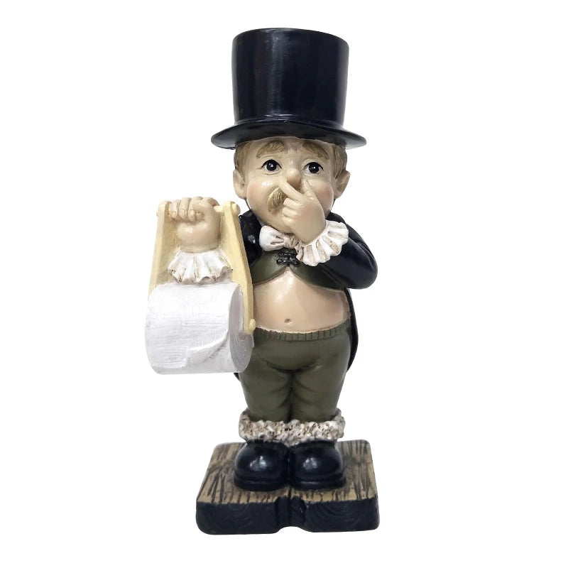 Toilet With Roll Paper Holder Modern Creative Resin Ornament Notakia Hugging Couple Sculptures Home Decor Modern Romantic Love