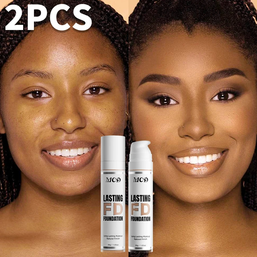 2pcs Shade Full Coverage Concealer 9 Color to Choose Liquid Foundation Makeup Natural High Coverage Base Makeup Cushion Foundation Cream Matte Face Makeup for Women Gifts Face Cosmetics Beauty