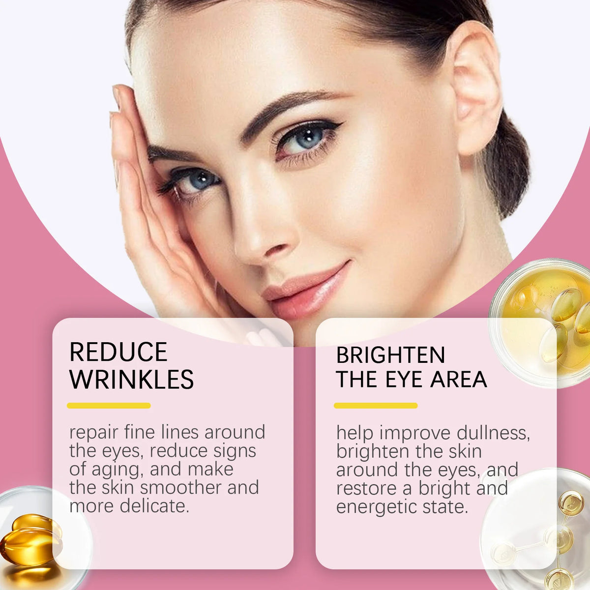 Retinol Eye Cream Stick - Firms and Elasticizes Skin, Moisturizes and Massages to Care for the Eye Area