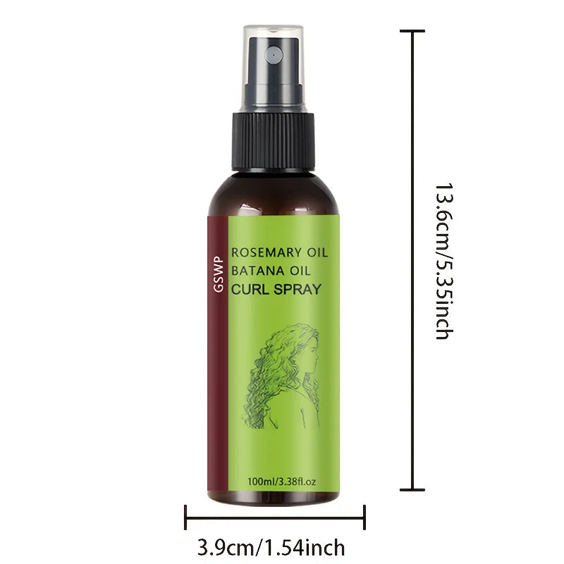 GSWP Rosemary Baltana Oil Curling Spray Deeply Moisturizes, Creating Voluminous Curls and Maintaining Their Elasticity.100ml