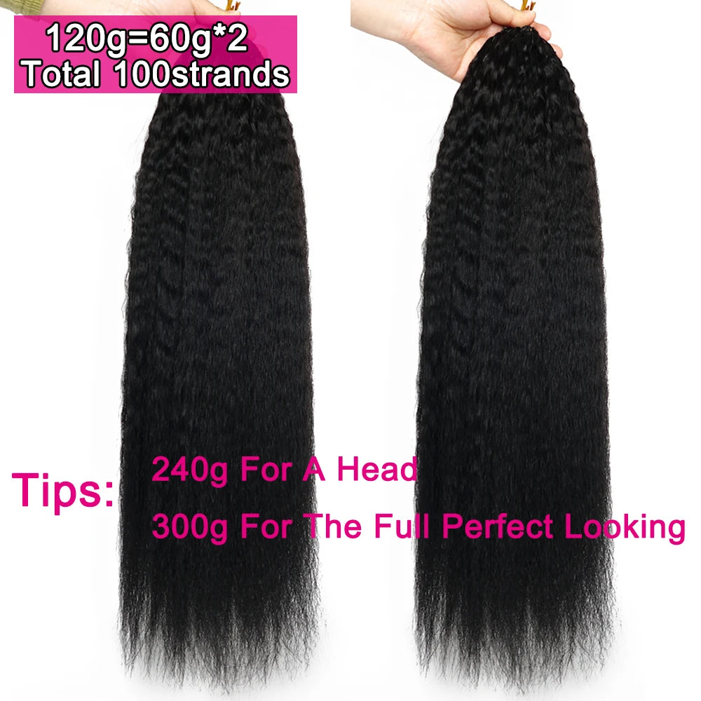 Kinky Straight Crochet Human Hair Pre Separated Knotless Reusable Feather Crochet Human Hair Bundles Burmese Curly Crochet Hair