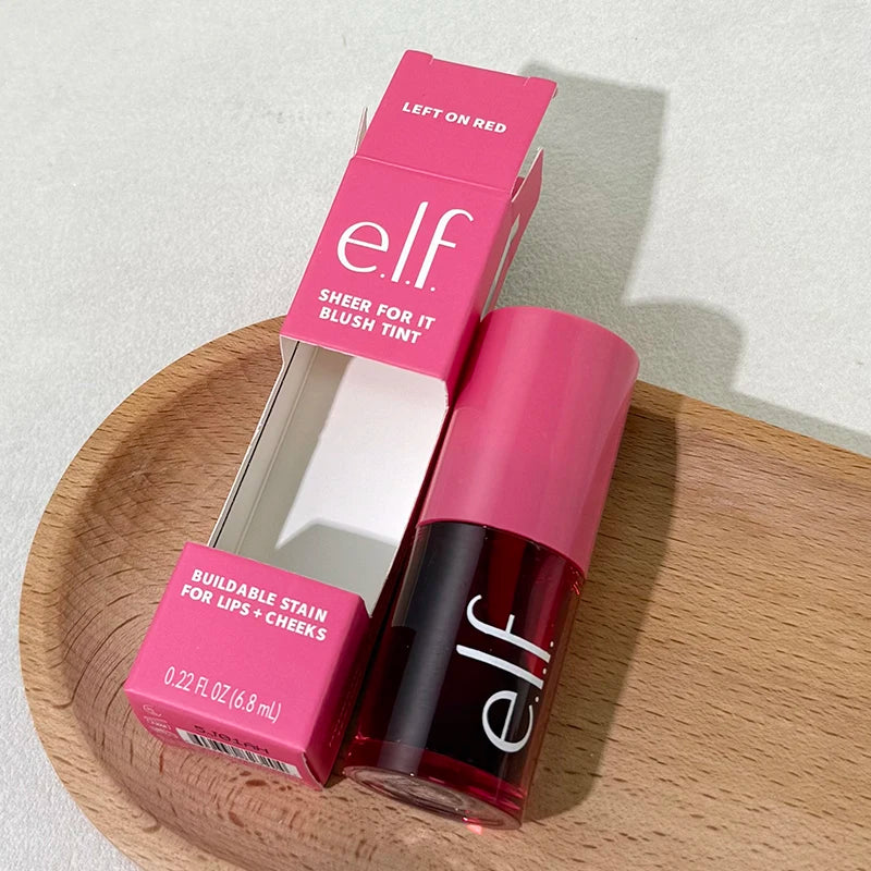 New Elf 8 Colors Liquid Blush Lasting Moisturizing Face Makeup Fruit Lip Gloss Lipstick Set Mango-Watermelon Bubblegum-Cherry