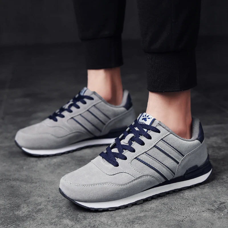 Newest Artificial Leather Men Causal Shoes Male Spring Men Fashion Light Shoes Sneakers Lac-up Flats Breathable Outdoors Sapato