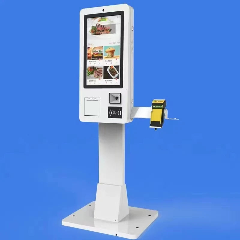 Query Large Screen All-in-one Pos Machine 21.5 24 27 32 Inch Self-service Shopping Kiosk/ Automatic Ordering Kiosk/self-service
