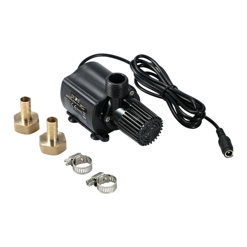 DC12V Solar Brushless Water 800L/H 5M Lift Adjustable Flow Fountain Circulating For Garden Pond Aquarium