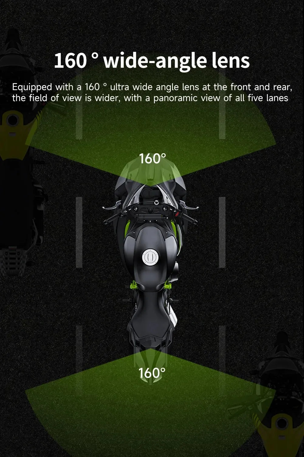 JIUYIN Dual 1080P Motorcycle DVR Full Body Waterproof Moto Camera WiFi Dash Cam Front Rear Driving Video Recorder Black Box