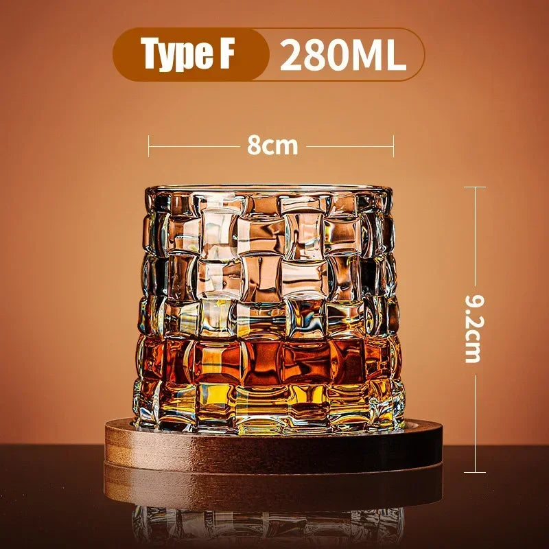 Whiskey Glass Foreign Wine Glass Household Crystal Classical Tumbler Decompression Glass Beer Glass