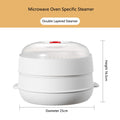 COOKER KING Microwave Heating Steamer Household Large Capacity Steamer Kitchen Steamer Box Steamer Rack Can Exhaust Steam