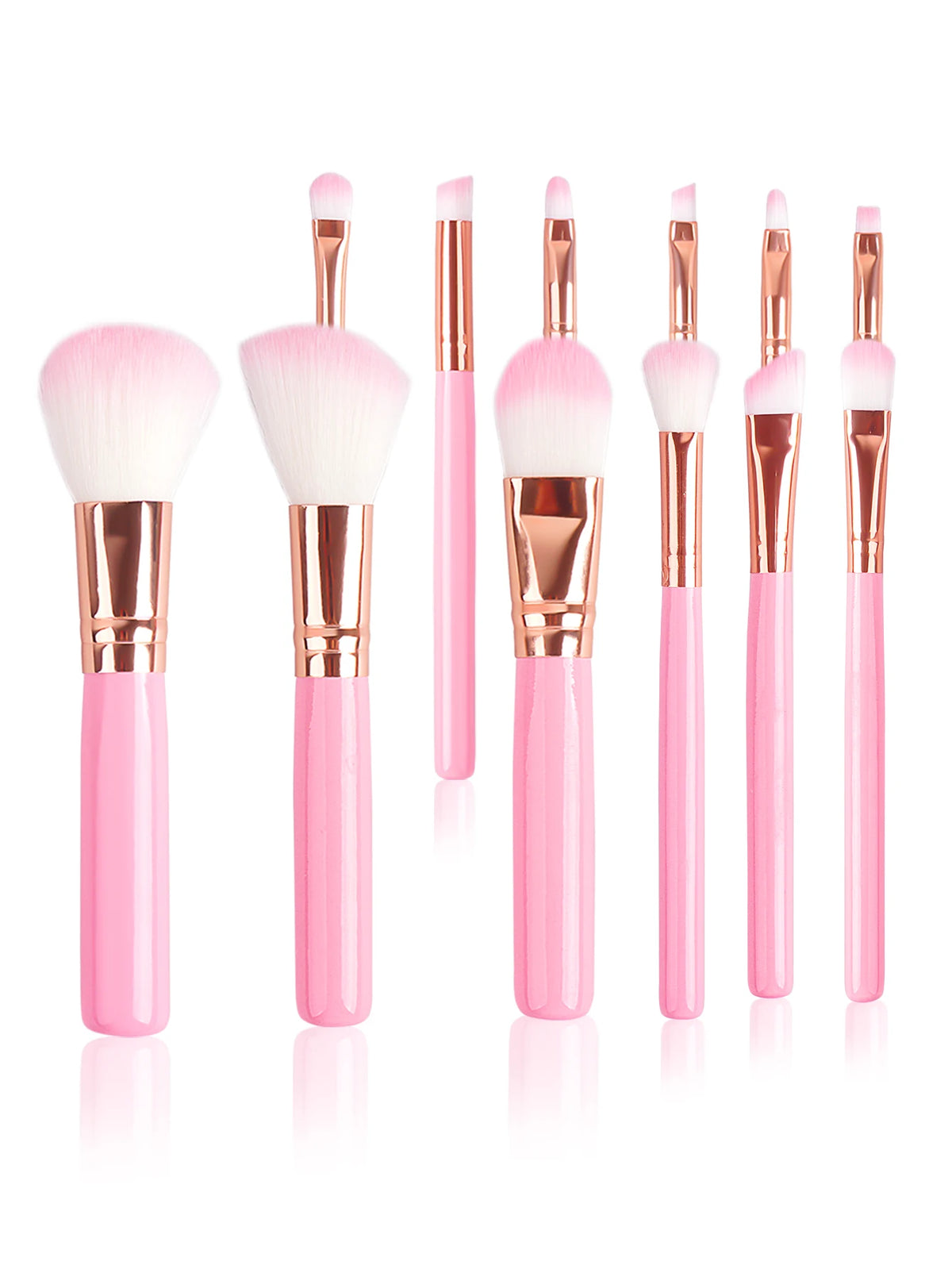 19PCS Set of 12 Beginner Makeup Brushes +3Pcs Non-Powder Makeup Eggs +3Pcs Triangular Powder Puff +1Pcs Storage Bag