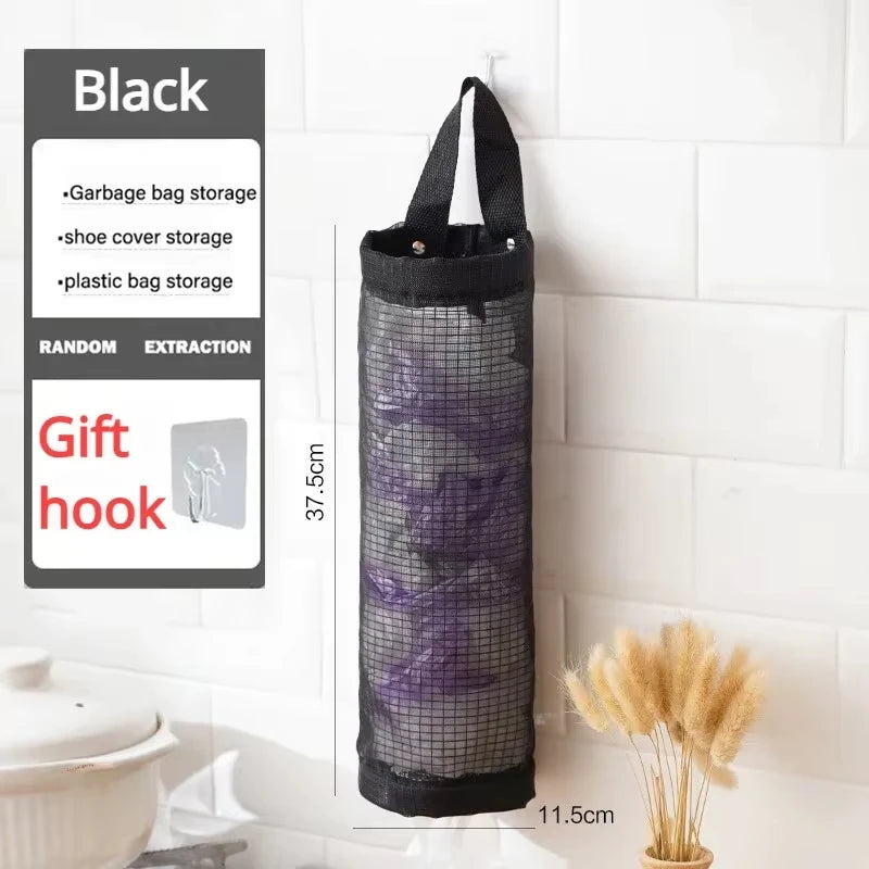 Kitchen Organizer Garbage Bag Storage Basket Garbage Organizer Plastic Bag Holder Garbage Collection Storage Kitchen Accessories