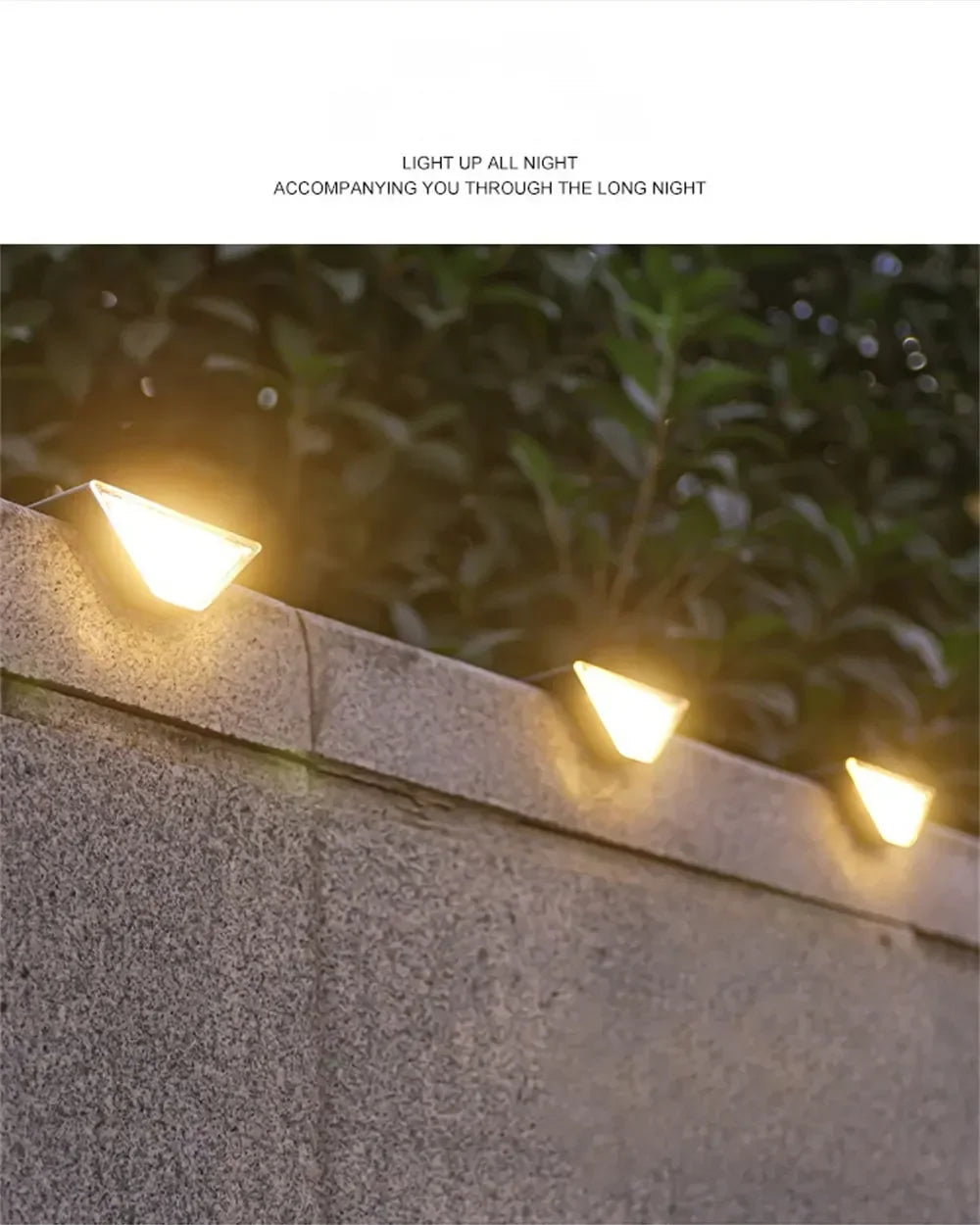 22/24LED Solar Stair Light, IP67 Waterproof Outdoor Step Light, Anti-theft Decorative Lamp for Garden Deck Front Porch Patio