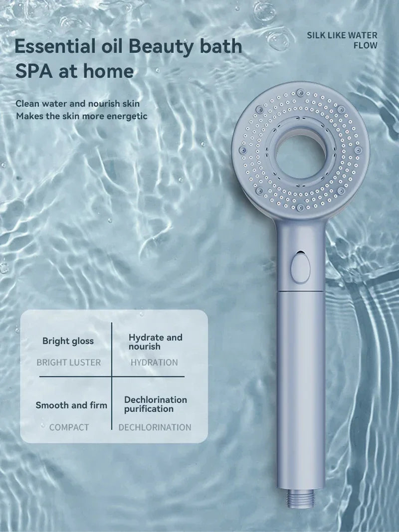 For Xiaomi 5 Modes Water Saving Shower Head Adjustable High Pressure Showerhead Handheld Spray Hangable Bathroom Accessories ﻿