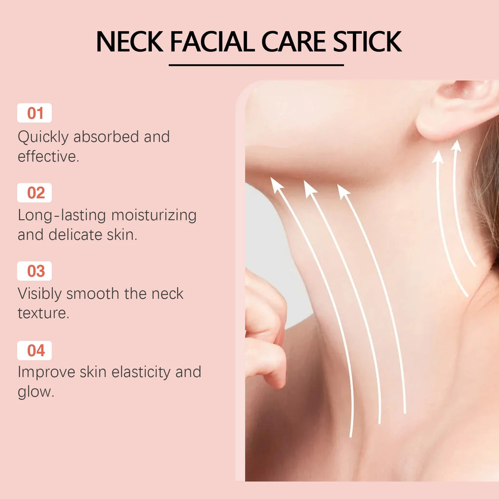 Retinol Collagen Neck and Face Care Stick Fast Hydrating 15% Hyaluronic Acid Anti Wrinkle Anti Aging Neck Line Cream Stick Smooth Fine Lines Sagging Skin Tightening Moisturizing Beauty Stick 40g,Multi Area Application