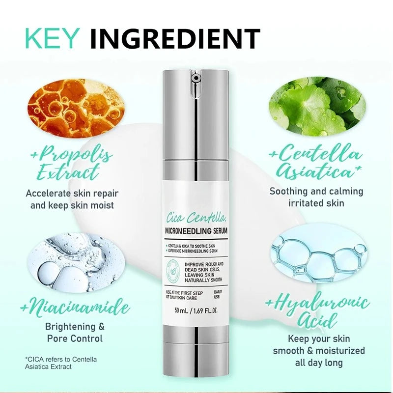 50ml*3 Spicule Microcrystal Serum,Pore Exfoliation,Centella Asiatica Propolis Aloe Extract Moisturizing Korean Glass Skin Care
