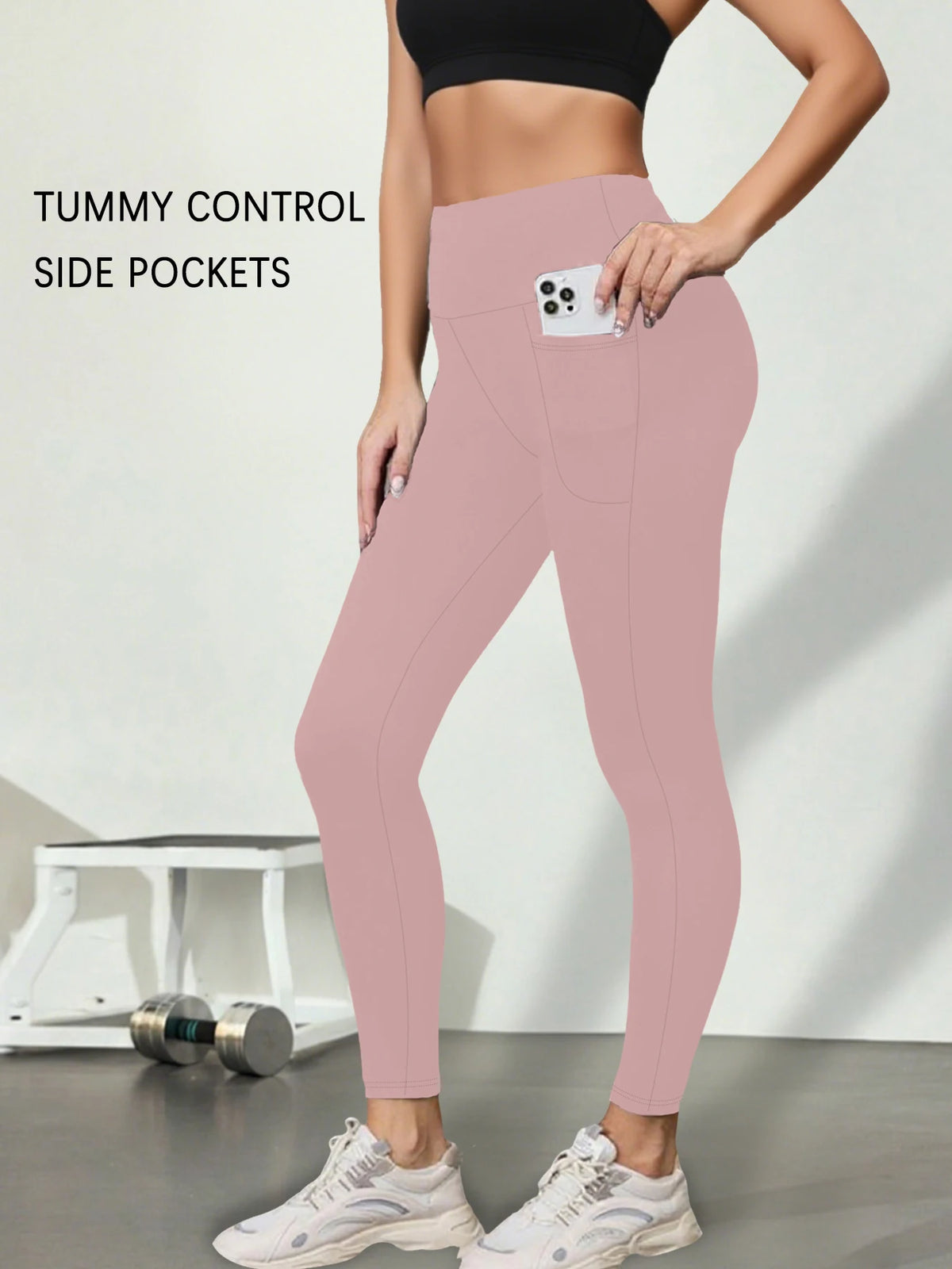Women's Super Soft Leggings with Pockets, High Waisted Tummy Control for Yoga Workout and Casual Lounge Wear Comfort