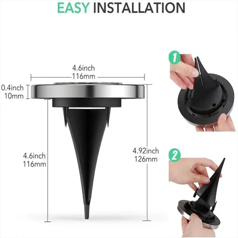 Solar Lights Outdoor Disk Underground Lamp Spotlight Buried Solar Light for Home Garden Lawn Yard Decoration