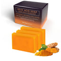 Lemon Turmeric Exfoliating Soap with Curcumin All-Body Cleansing Brightening Natural Granule Soap for Skin Care