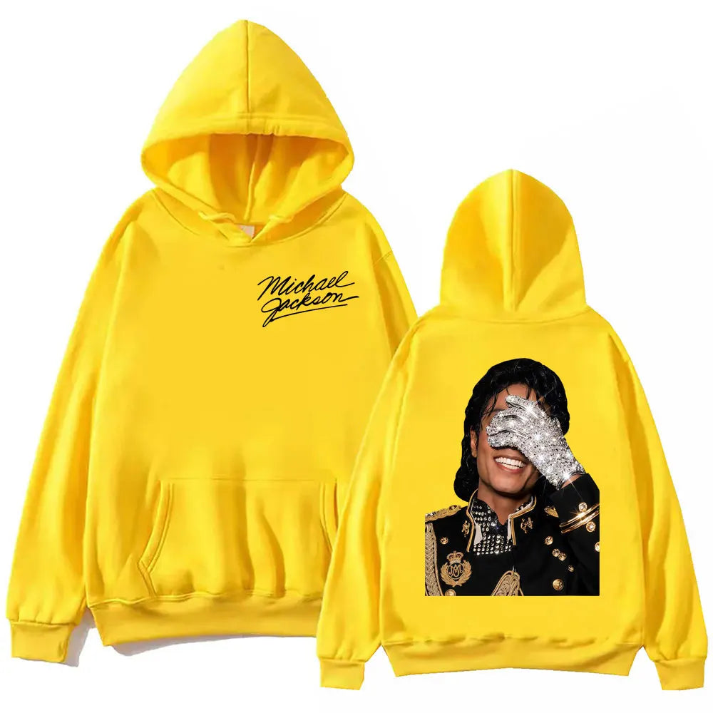 90's Classics Michael Jackson Hoodie Gothic Fashion Vintage Hooded Sweatshirts Men Women Punk Clothing Rock Pullovers Streetwear