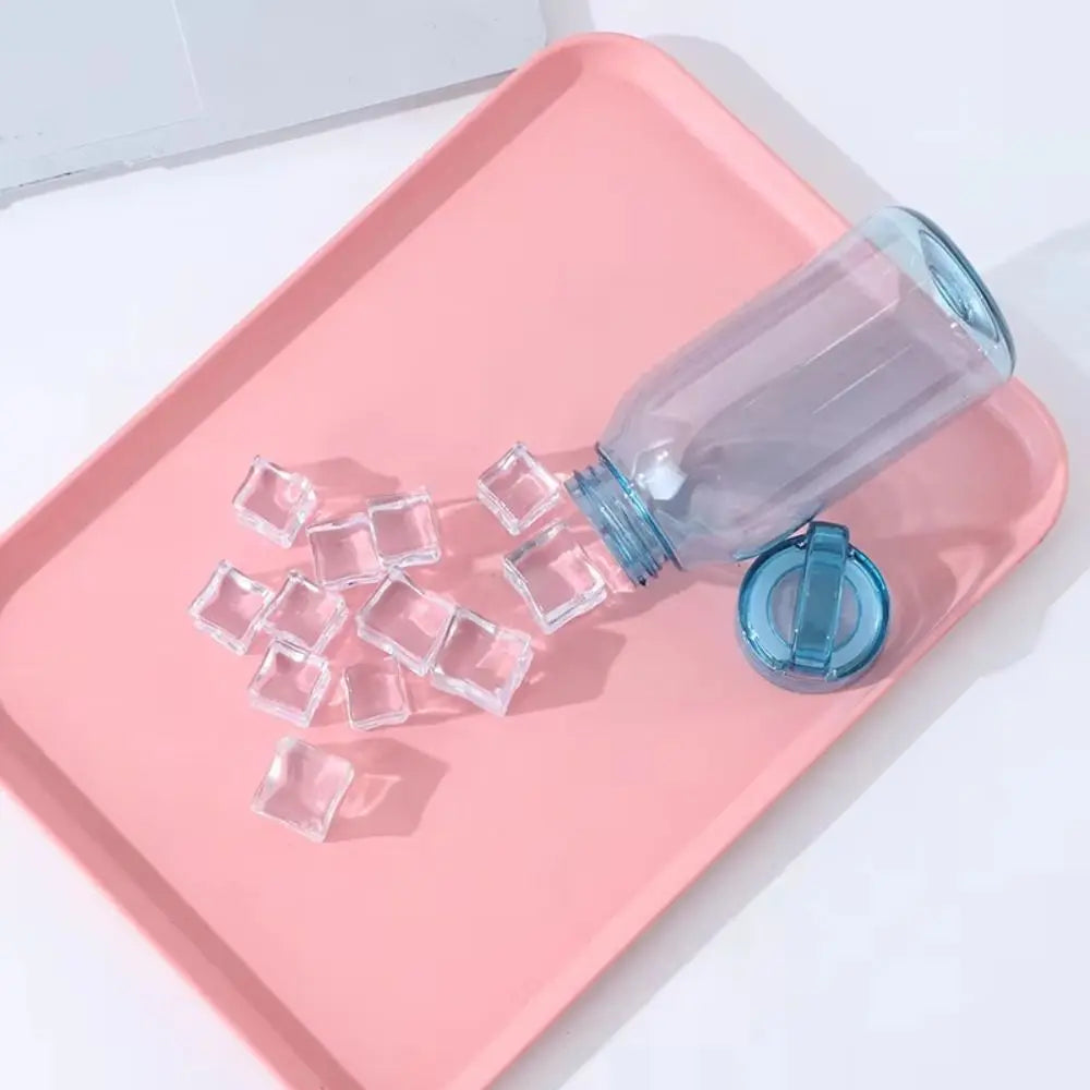 500ML Plastic Cup High Temperature Resistant Thick Cycling Water Bottle Large Capacity Transparent Sports Water Bottles Outdoor