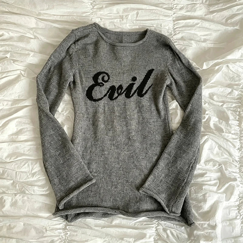 Harajuku Women's Cardigan Solid Color Fashionable Emotional Girl Chic Casual Everyday High Street Gothic Y2K Basic Commuting Top