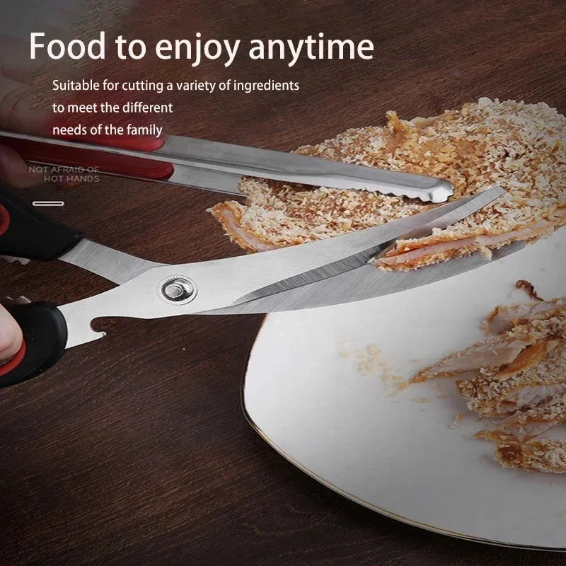 Stainless Steel Scissors Functional Vegetable Food Scissors Kitchen Gadgets Barbecue Kitchen Scissors