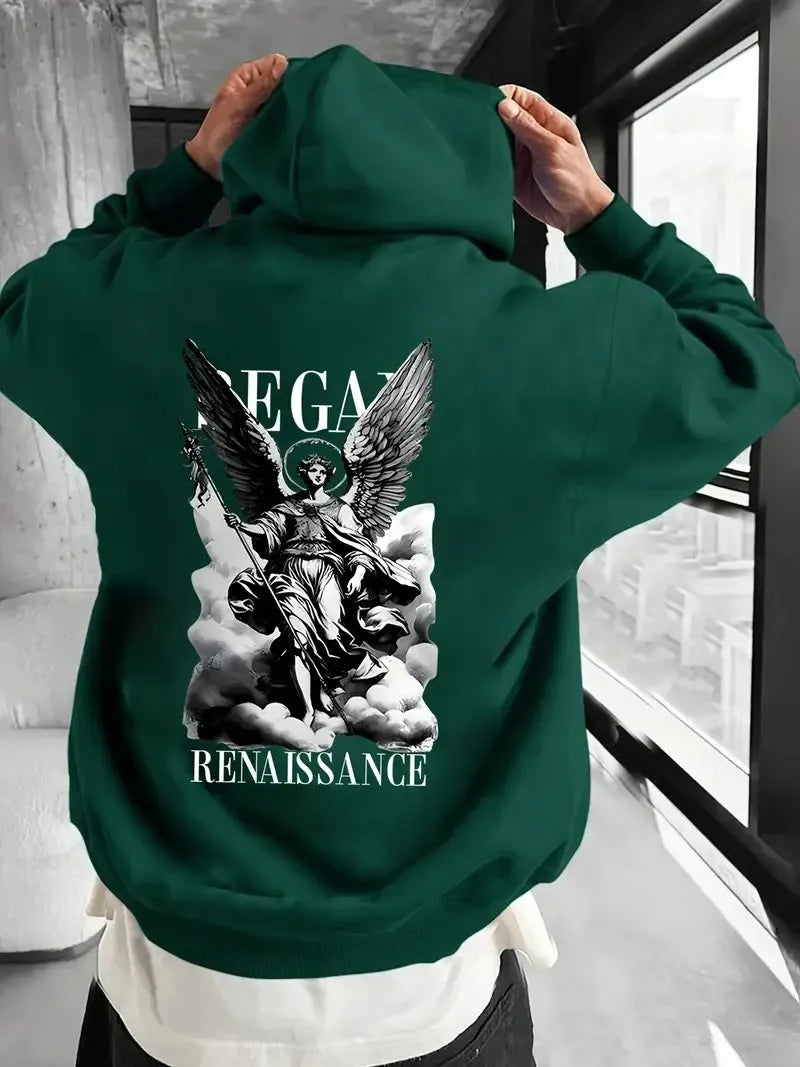The 2025 fashion new men's hoodie comfortable and casual patterned printed sweatshirt high-quality streetwear