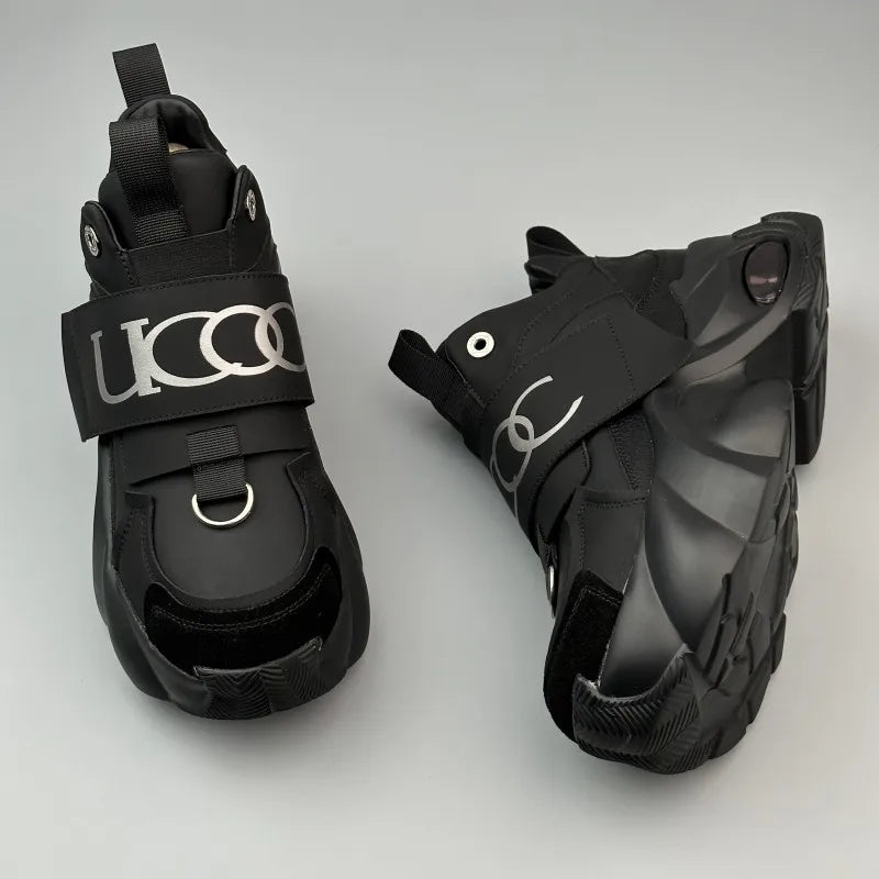 Men's Sport Shoes Comfortable Casual Running Shoes 2025 Spring Autumn Thick Bottom Heightening Korean Style Versatile Dad Shoes
