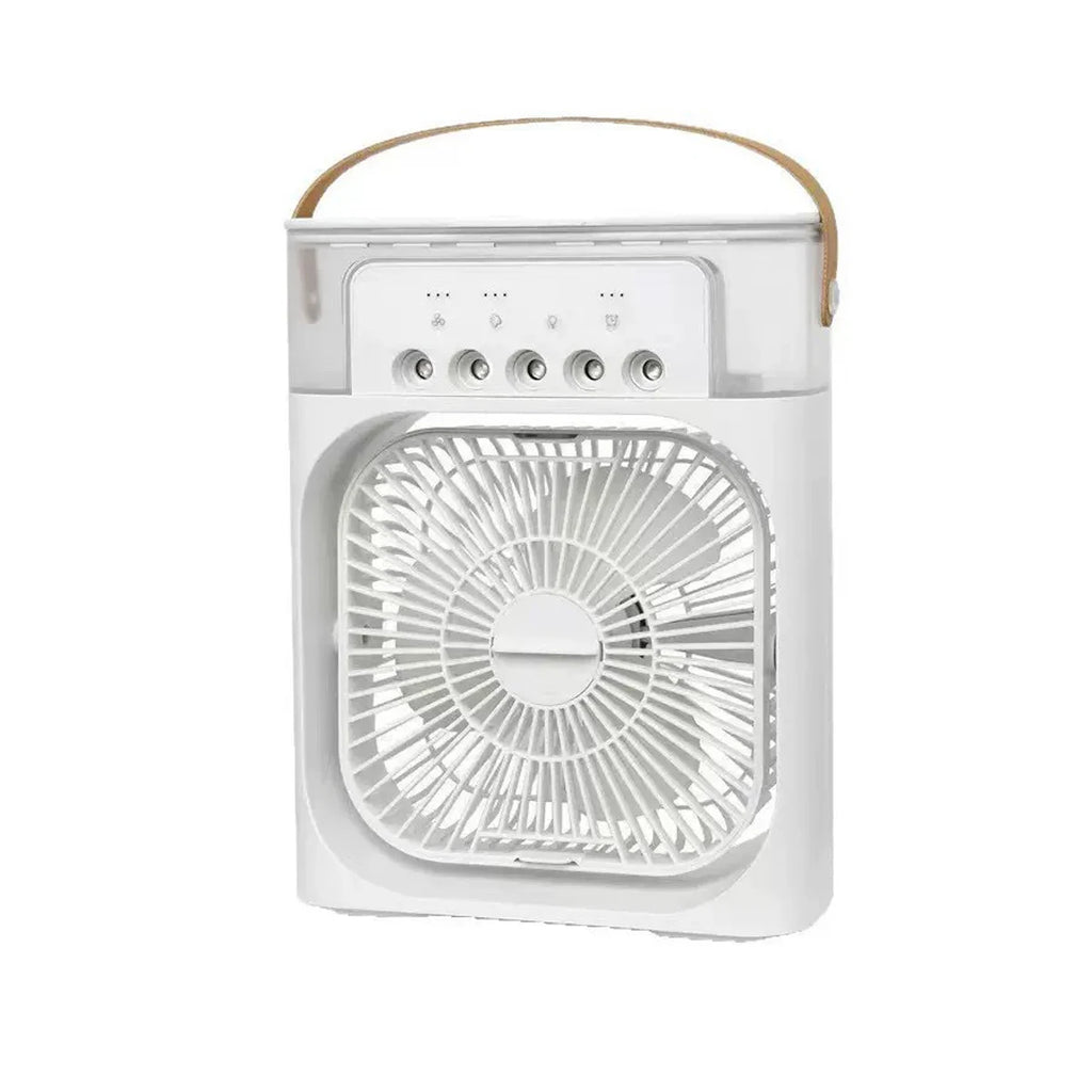 Three-in-one Fan Air Conditioner Mini Portable Spray Fans Rechargeable Home Mist Electric Outdoor Desk Handy Humidifier Cooling