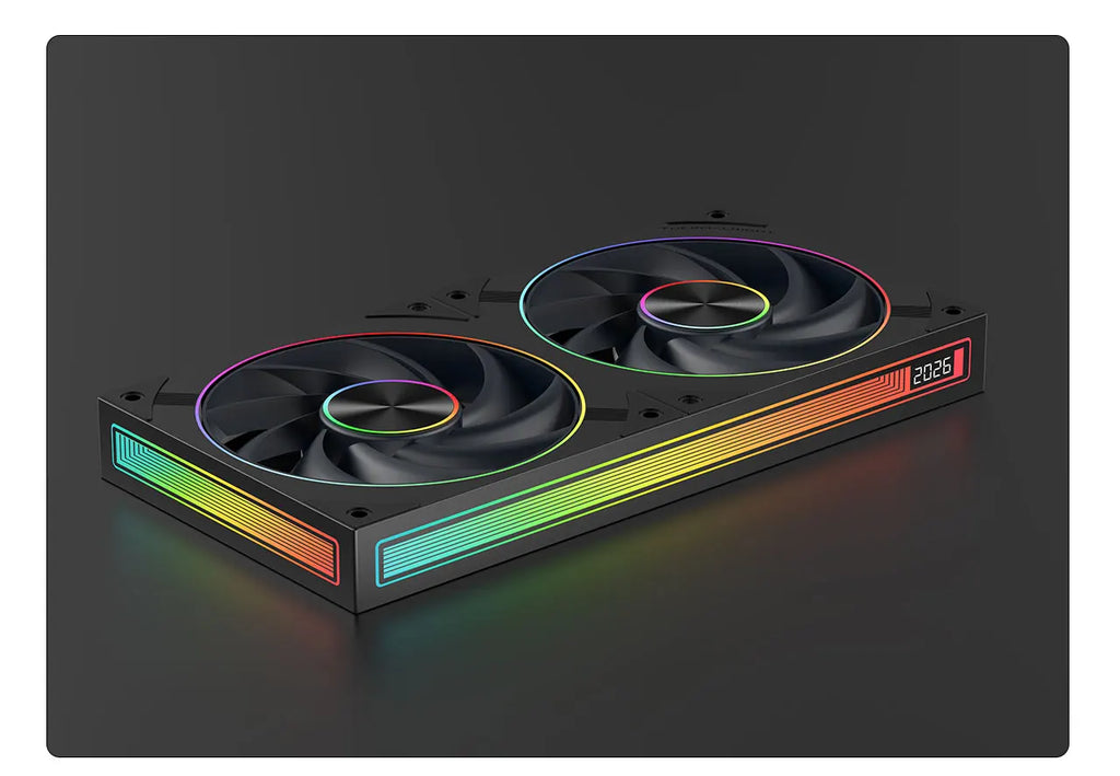 Thermalright TL-UC12/24/36 Performance Level Fan Pressure Fan ARGB Infinity Mirror Smart Speed Display 2400 RPM PWM Temperature