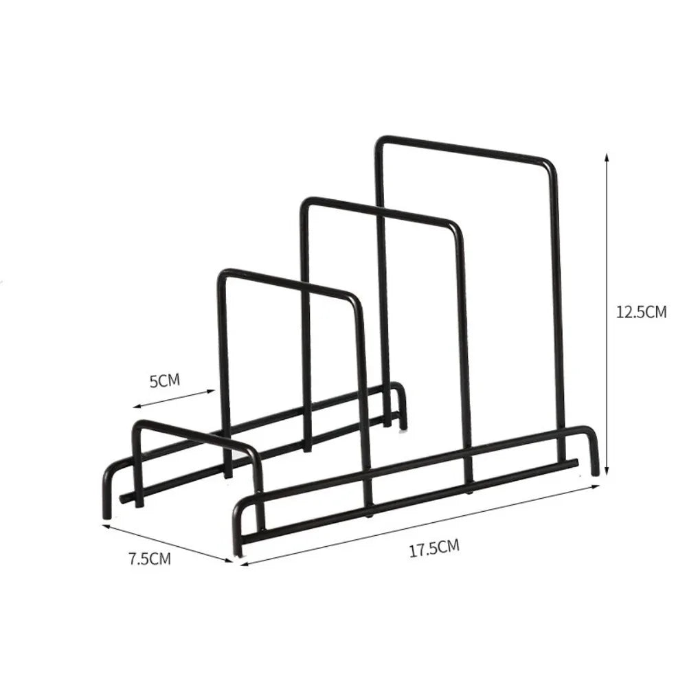 Minimalism Multi Layer Iron Art Rack Shelf Rust-Free Metal Kitchen Organizer Rack Multifunctional Pot Cover Rack Bowl Dish