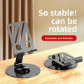 360° Rotation Portable Tablet Holder For iPad iPhone 15 Xiaomi Folding Lazy Desktop Live Mobile Phone Stand Mount Bracket