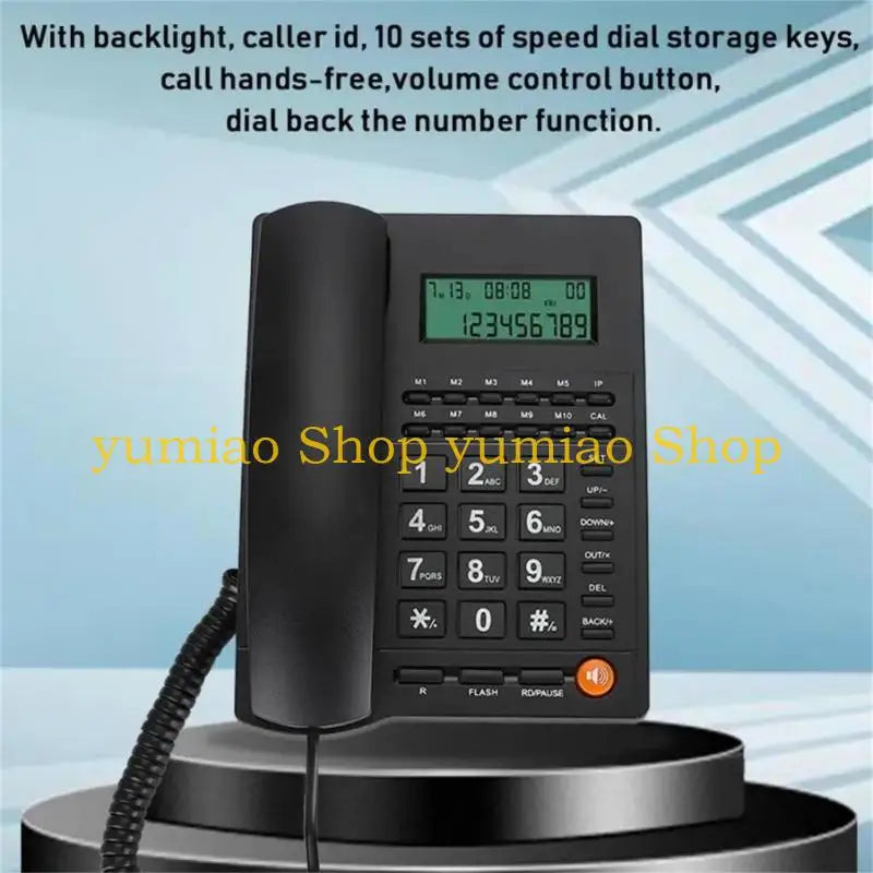 587B Corded Landline Phone Big Button Household Business Desktop Landline Telephone
