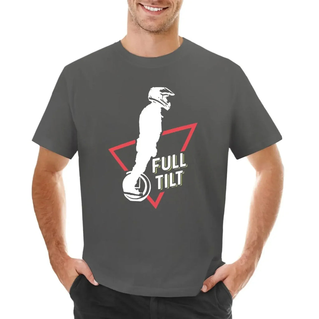 EUC-electric unicycle Full Tilt T-Shirt aesthetic clothes summer top cotton funny t shirts for men Short Sleeve Round Collar