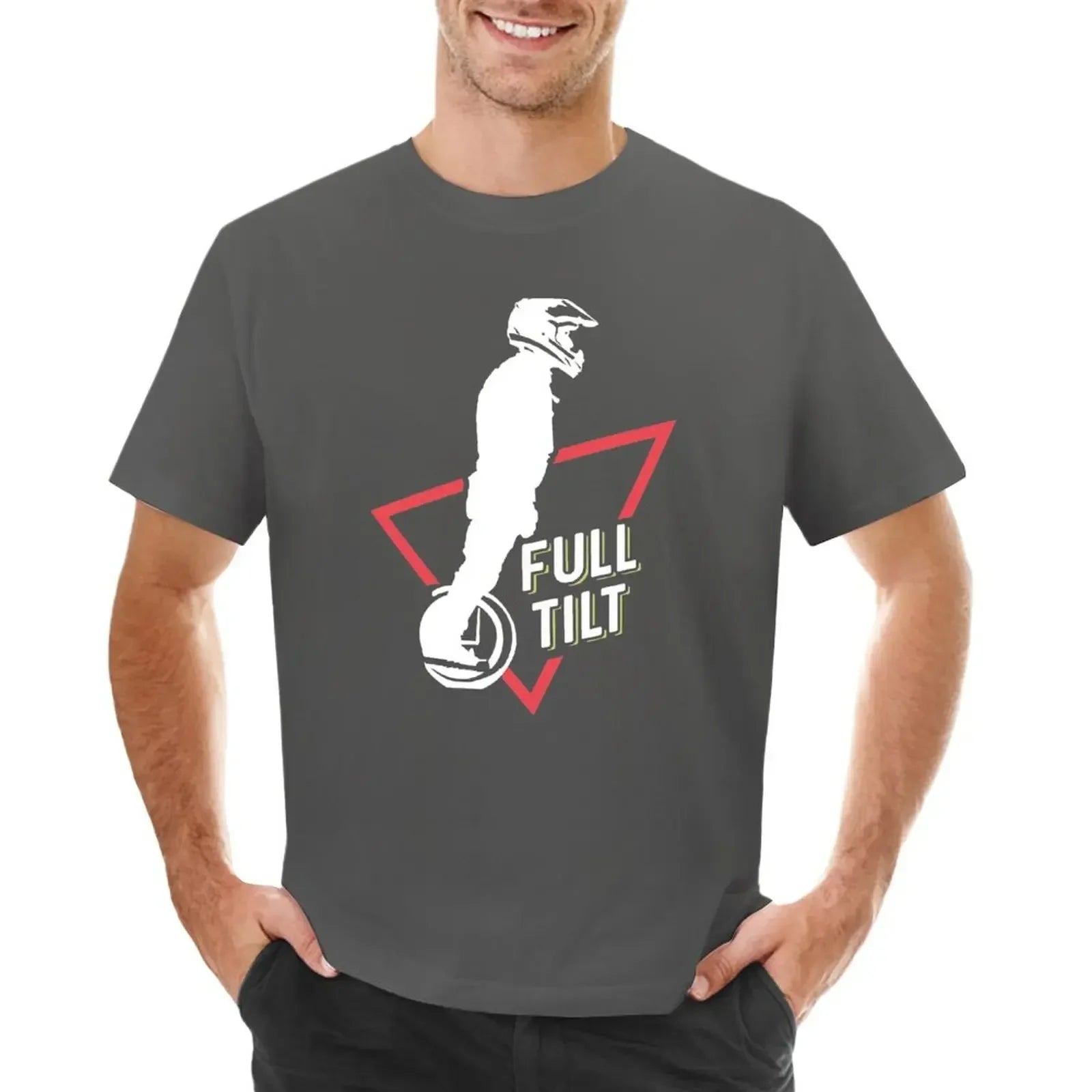 EUC-electric unicycle Full Tilt T-Shirt aesthetic clothes summer top cotton funny t shirts for men Short Sleeve Round Collar