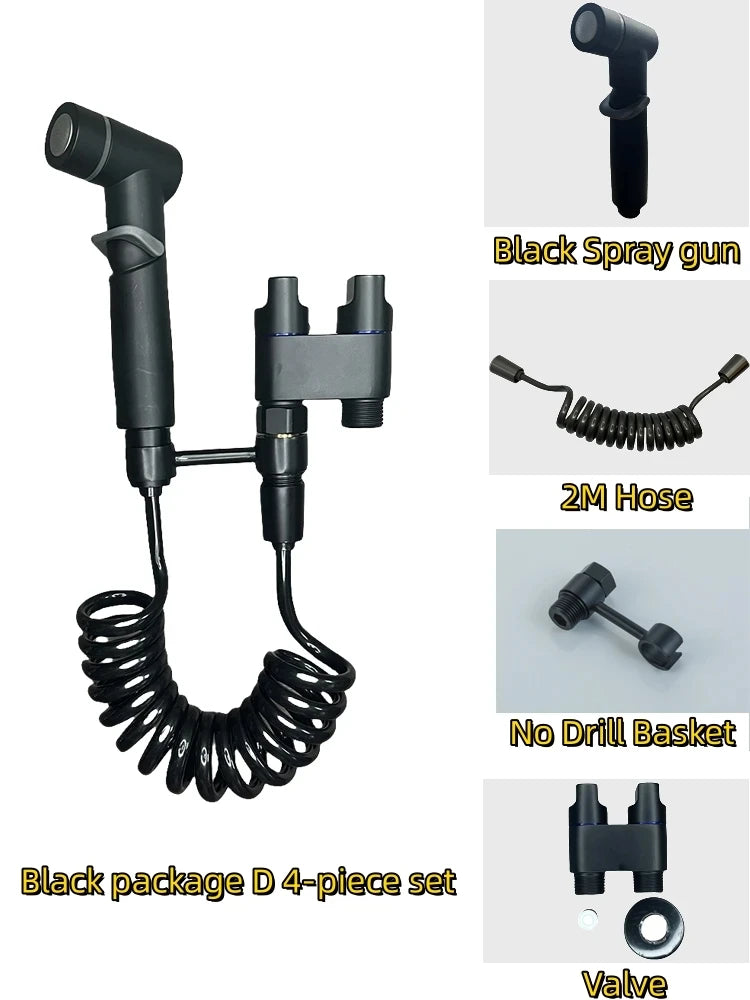 Bathroom Set, High-pressure handheld sprinkler, bathroom cleaning, bathroom accessories, sanitary shower