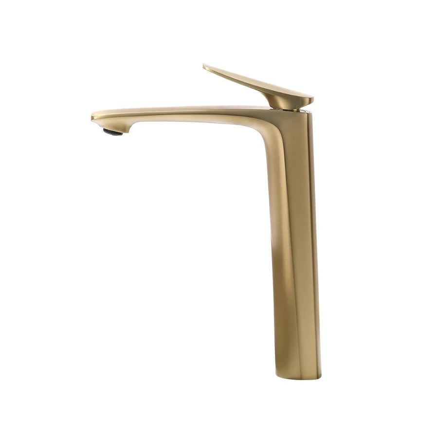 VGX Luxury Gold Bathroom Faucets High Basin Mixer Tall Sink Faucet Gourmet Washbasin Tapware Hot Cold Water Tap Brass Chrome