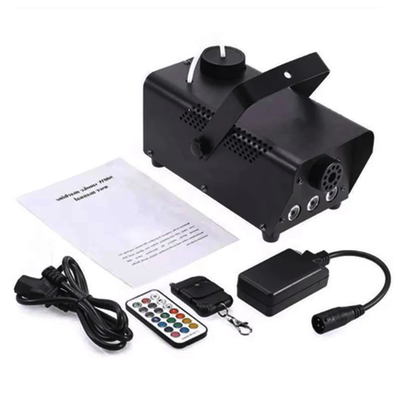 500W 3 LEDS Lights Smoke Machine RGB Remote Control Strobe Effect With Wired Controller&Wireless Remote Control for Party Show